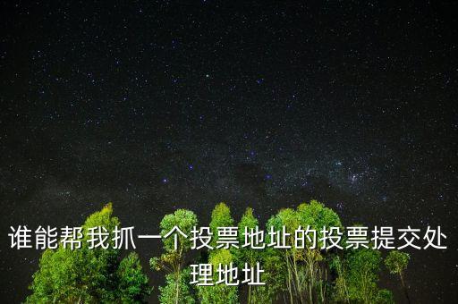 投票提交處理地址是什么，提交投票的問(wèn)題怎么處理