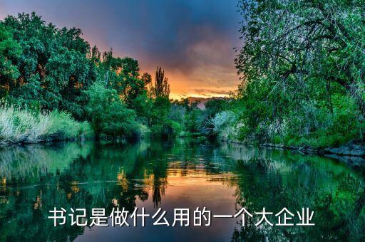 書記是做什么用的一個大企業(yè)