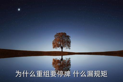 為什么湘潭電化重組暫停，湘潭電化股票停牌是什么意思