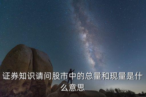 股票中總量是什么意思，股票總量是什么意思