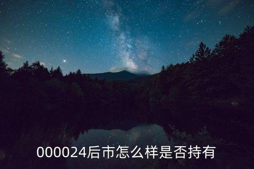 000024是什么行業(yè)，000024后市怎么樣是否持有