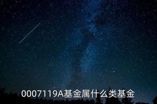 000974基金屬什么風(fēng)格，0007119A基金屬什么類基金