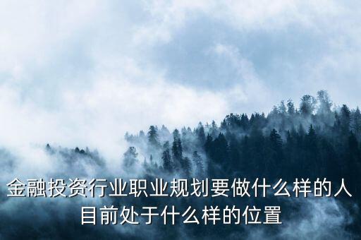 職業(yè)金融投資人是干什么的，職業(yè)金融投資人是什么意思干嘛的給有潛力但缺錢的公司投資嗎