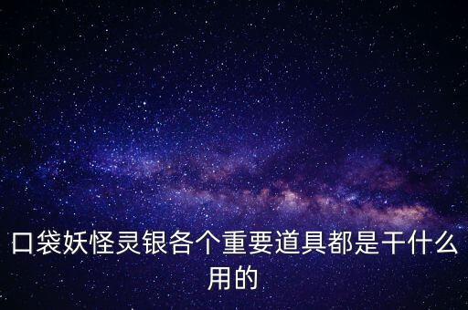 口袋妖怪銀里的元力是干什么用的，口袋妖怪銀 不懂得物品的作用意思1 普力使用招式有作用2