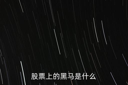 股票黑馬什么意思，股市上的黑馬是什么意思