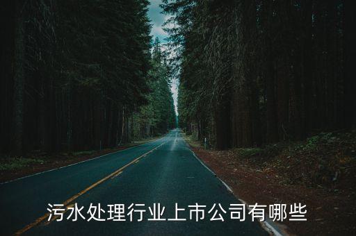 污水處理行業(yè)上市公司有哪些