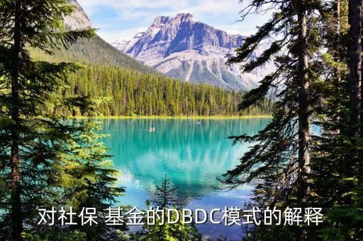 對(duì)社保 基金的DBDC模式的解釋