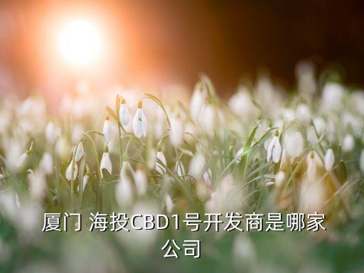  廈門 海投CBD1號(hào)開發(fā)商是哪家公司