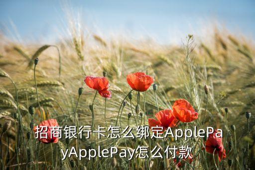  招商銀行卡怎么綁定ApplePayApplePay怎么付款