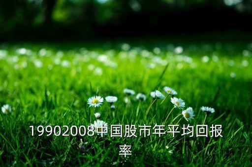 19902008中國股市年平均回報率