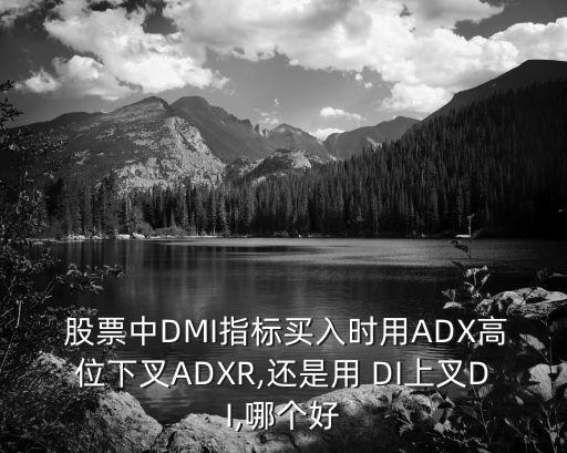  股票中DMI指標(biāo)買入時(shí)用ADX高位下叉ADXR,還是用 DI上叉DI,哪個(gè)好