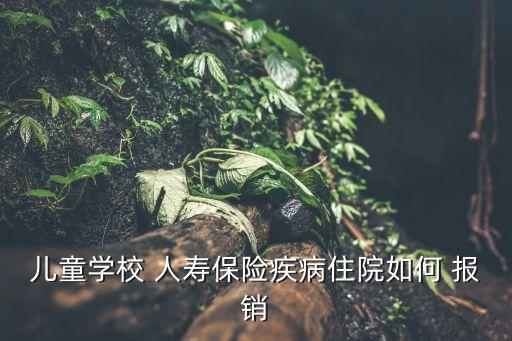 兒童學(xué)校 人壽保險(xiǎn)疾病住院如何 報(bào)銷