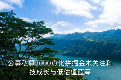 公募私募3000點比拼掘金術(shù)關(guān)注科技成長與低估值藍籌