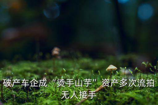 破產(chǎn)車(chē)企成“燙手山芋”資產(chǎn)多次流拍無(wú)人接手