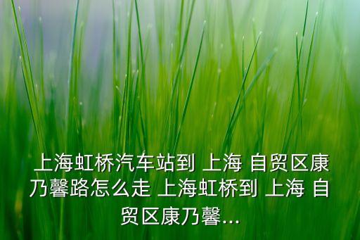  上海虹橋汽車站到 上海 自貿(mào)區(qū)康乃馨路怎么走 上海虹橋到 上海 自貿(mào)區(qū)康乃馨...