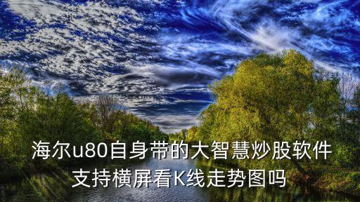  海爾u80自身帶的大智慧炒股軟件支持橫屏看K線走勢(shì)圖嗎