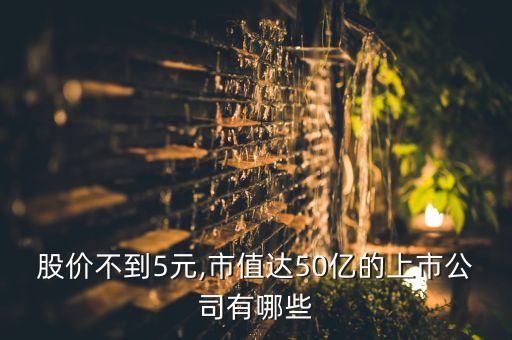 股價(jià)不到5元,市值達(dá)50億的上市公司有哪些