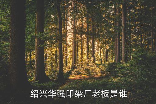  紹興華強(qiáng)印染廠老板是誰