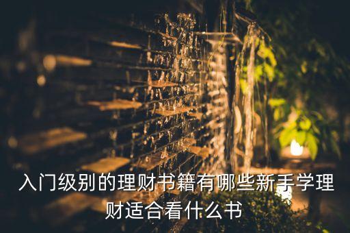  入門級別的理財(cái)書籍有哪些新手學(xué)理財(cái)適合看什么書