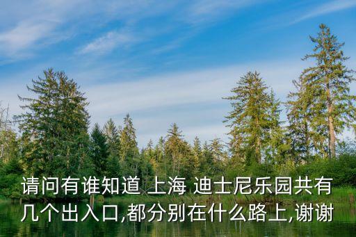 請(qǐng)問有誰知道 上海 迪士尼樂園共有幾個(gè)出入口,都分別在什么路上,謝謝