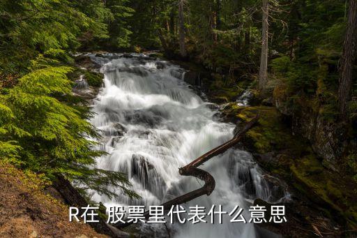 R在 股票里代表什么意思