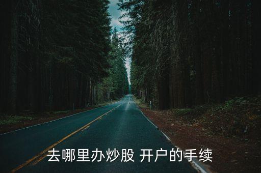 去哪里辦炒股 開戶的手續(xù)