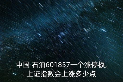 中國 石油601857一個(gè)漲停板,上證指數(shù)會(huì)上漲多少點(diǎn)