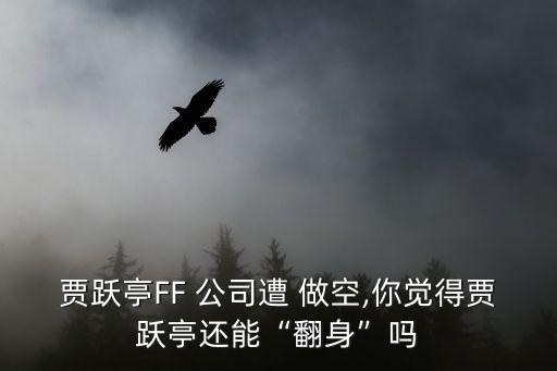 賈躍亭FF 公司遭 做空,你覺得賈躍亭還能“翻身”嗎