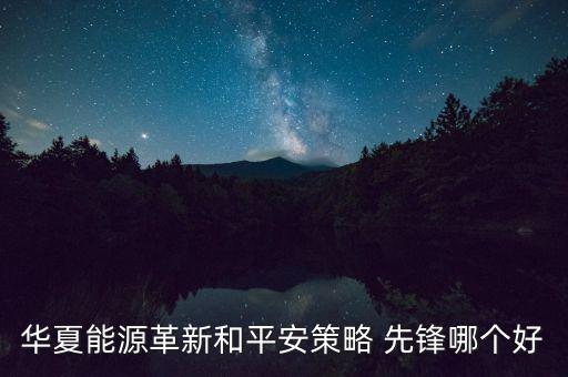 華夏能源革新和平安策略 先鋒哪個好