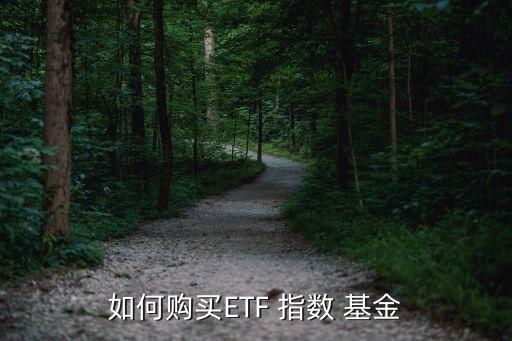 如何購買ETF 指數(shù) 基金