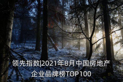 領(lǐng)先指數(shù)|2021年8月中國(guó)房地產(chǎn)企業(yè)品牌榜TOP100