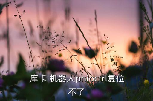  庫卡 機(jī)器人pnioctrl復(fù)位不了