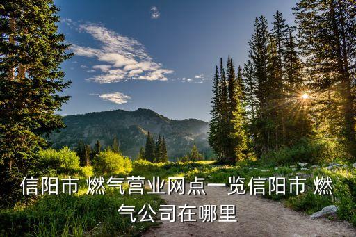 信陽市 燃?xì)鉅I(yíng)業(yè)網(wǎng)點(diǎn)一覽信陽市 燃?xì)夤驹谀睦? class=