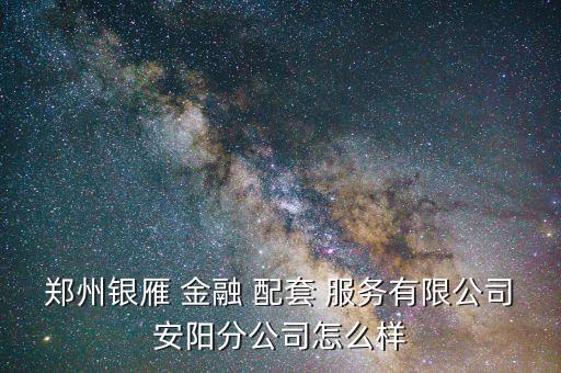 集團金融配套服務,金融配套服務是干嘛的