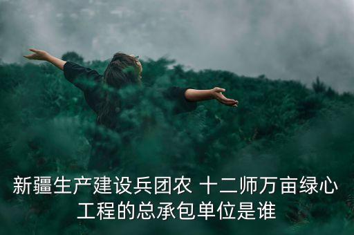 新疆生產(chǎn)建設兵團農(nóng) 十二師萬畝綠心工程的總承包單位是誰