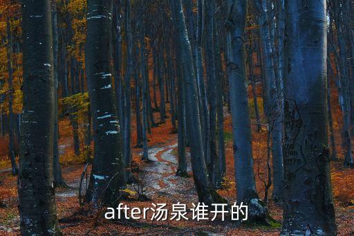 after湯泉誰(shuí)開的