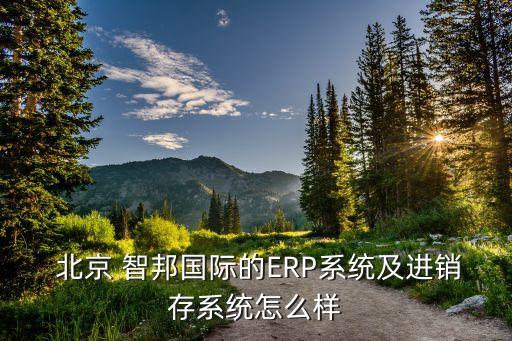  北京 智邦國際的ERP系統(tǒng)及進銷存系統(tǒng)怎么樣