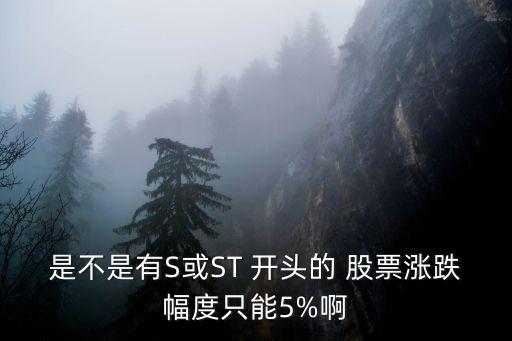 st開頭股票,以st開頭的股票漲跌幅度