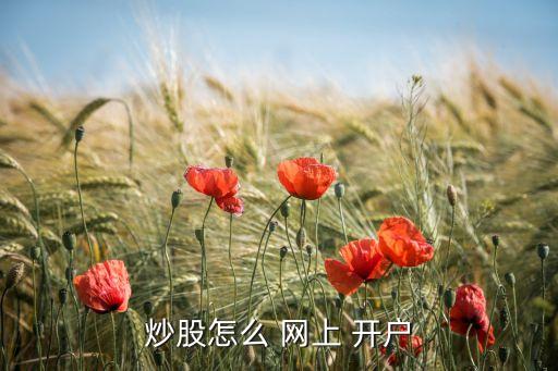 股票如何網(wǎng)上開戶,為什么股票不建議網(wǎng)上開戶