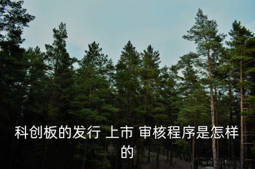 科創(chuàng)板的發(fā)行 上市 審核程序是怎樣的