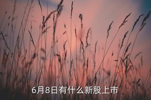 6月8日有什么新股上市