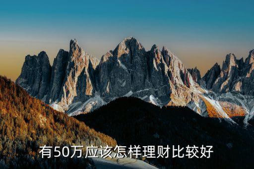 有50萬應(yīng)該怎樣理財(cái)比較好