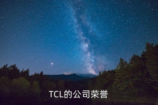 TCL的公司榮譽