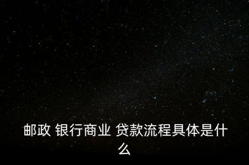 郵政儲蓄銀行貸款中心,中國郵政儲蓄銀行貸款