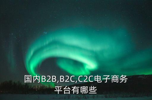 國內(nèi)B2B,B2C,C2C電子商務(wù)平臺有哪些