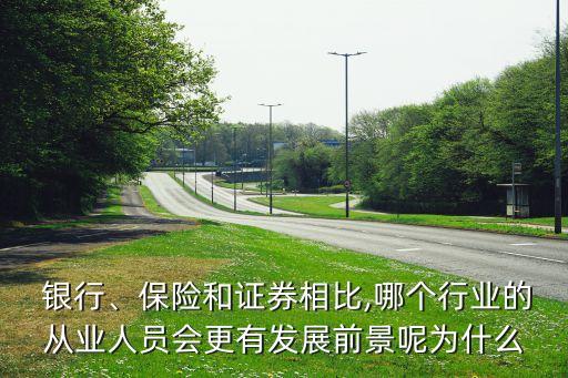  銀行、保險和證券相比,哪個行業(yè)的從業(yè)人員會更有發(fā)展前景呢為什么