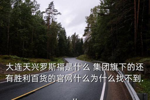 大連天興羅斯福是什么 集團旗下的還有勝利百貨的官網什么為什么找不到...