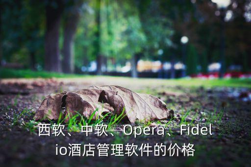 西軟、中軟、Opera、Fidelio酒店管理軟件的價格