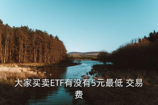 大家買(mǎi)賣(mài)ETF有沒(méi)有5元最低 交易費(fèi)