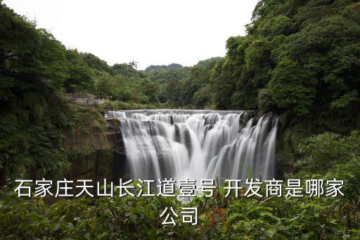 石家莊天山長江道壹號 開發(fā)商是哪家公司